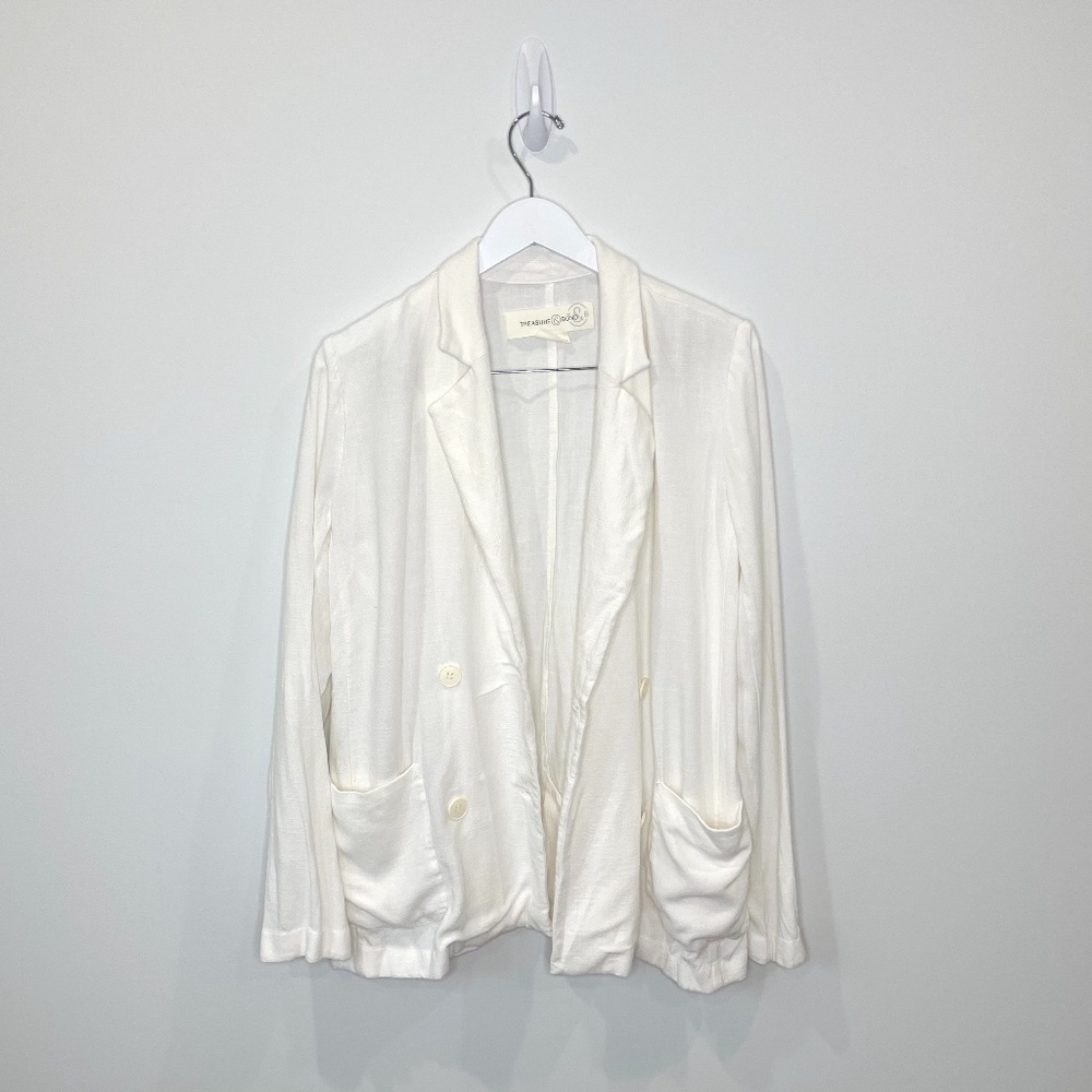 Treasure & Bond White Lightweight Jacket